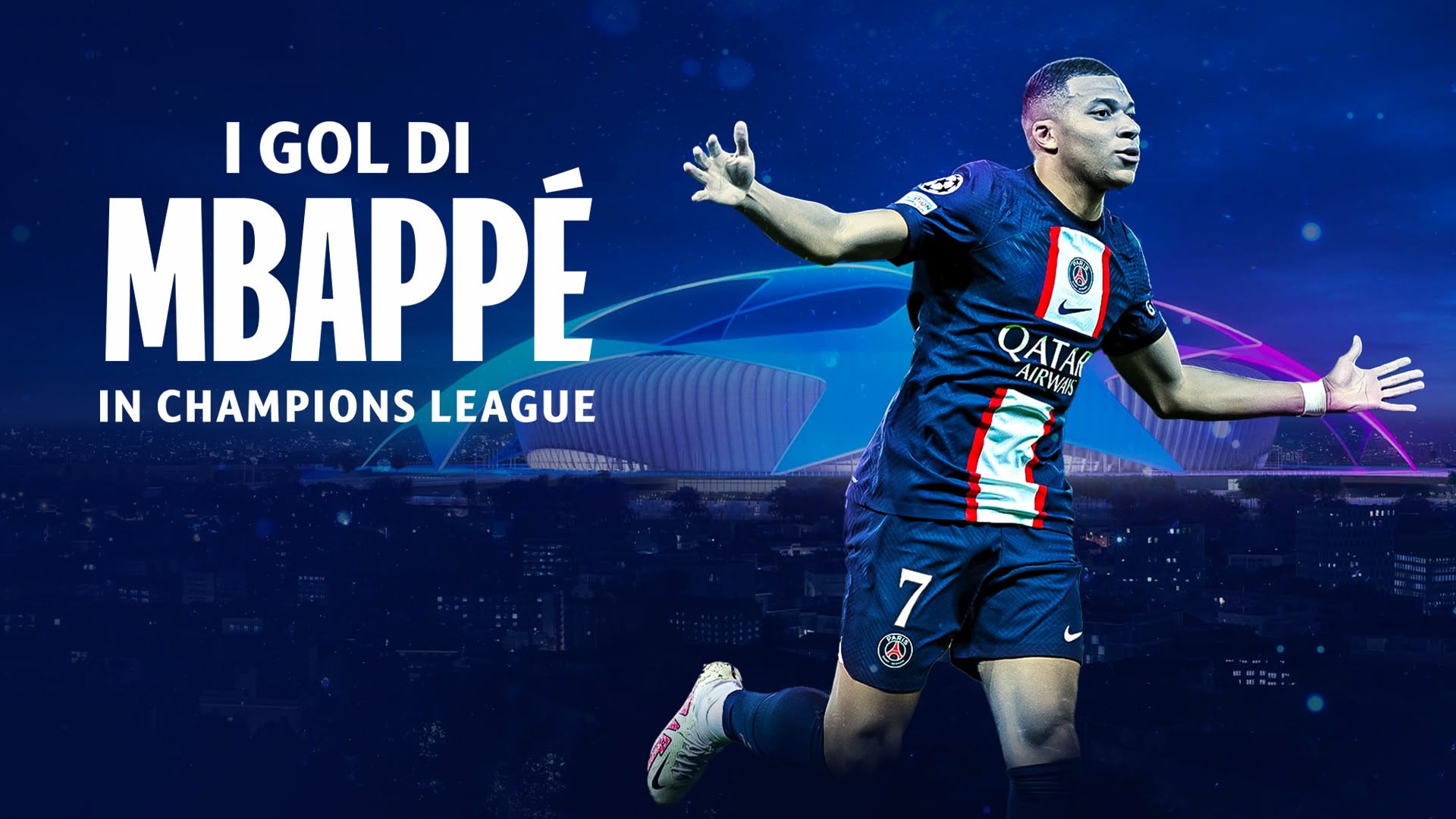 I gol di Mbappe' in Champions League