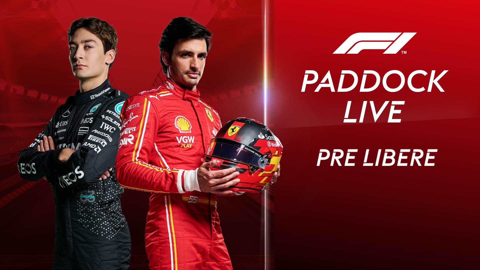 F1 Paddock Live Pre Libere