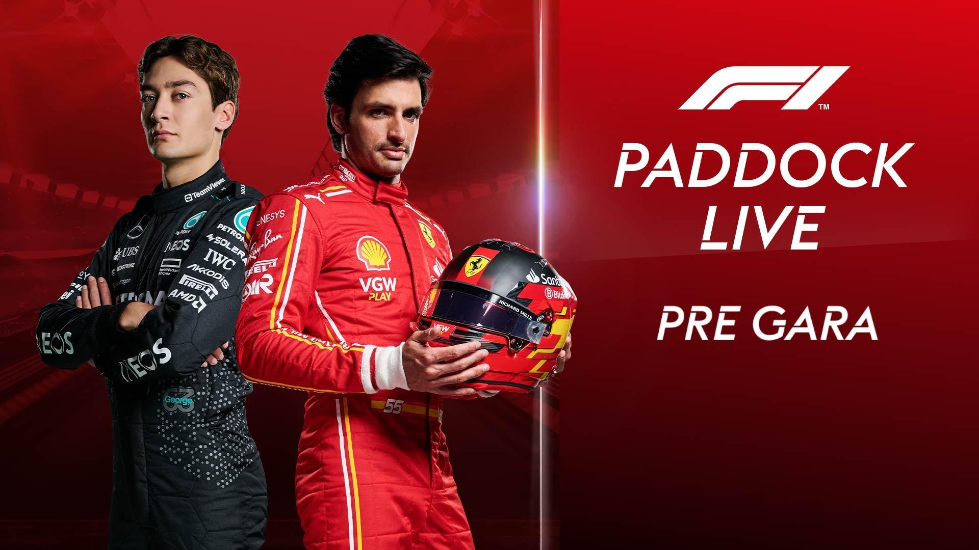 F1 Paddock Live Pre Gara