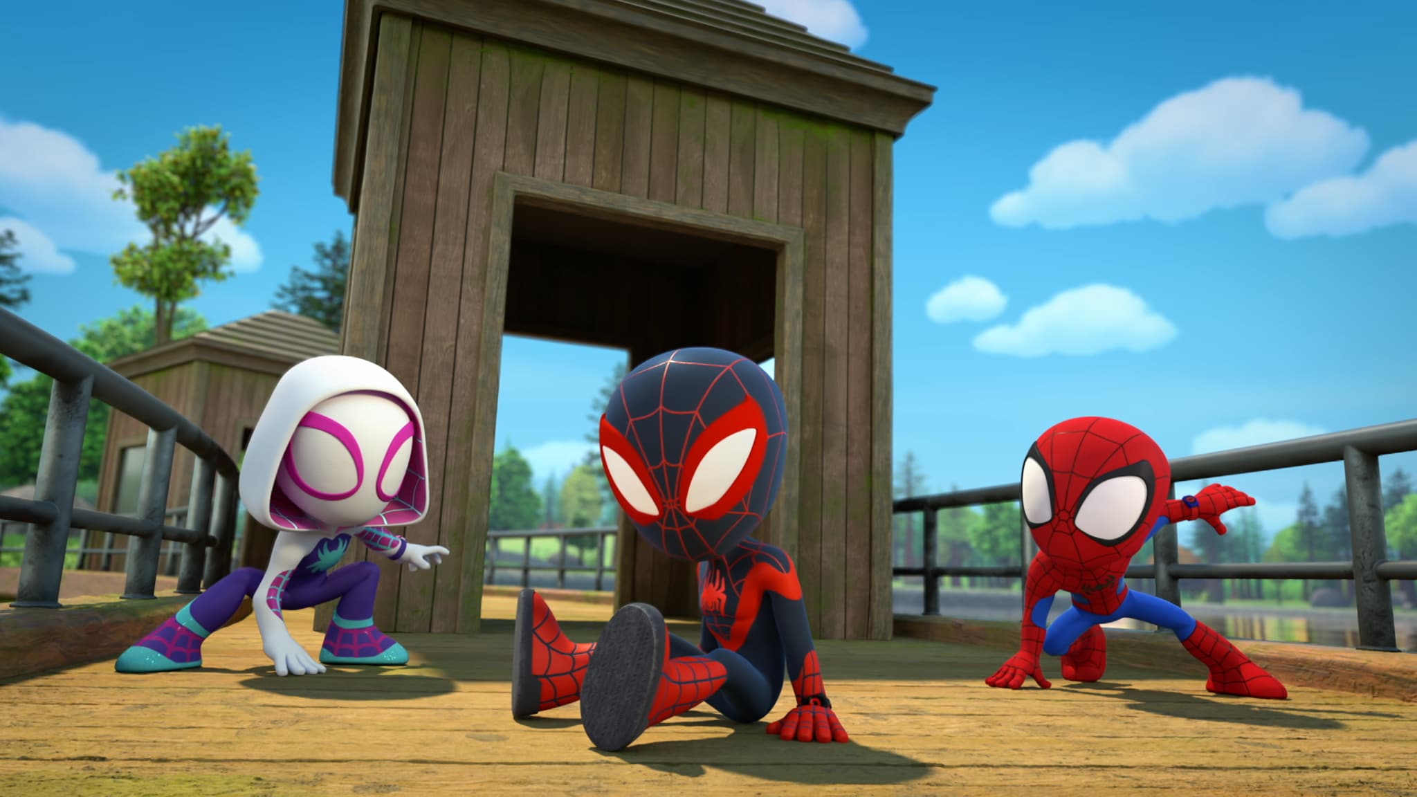 Spidey e i suoi fantastici amici - S1E9 - Campeggio a rischio / Il crimine è verde