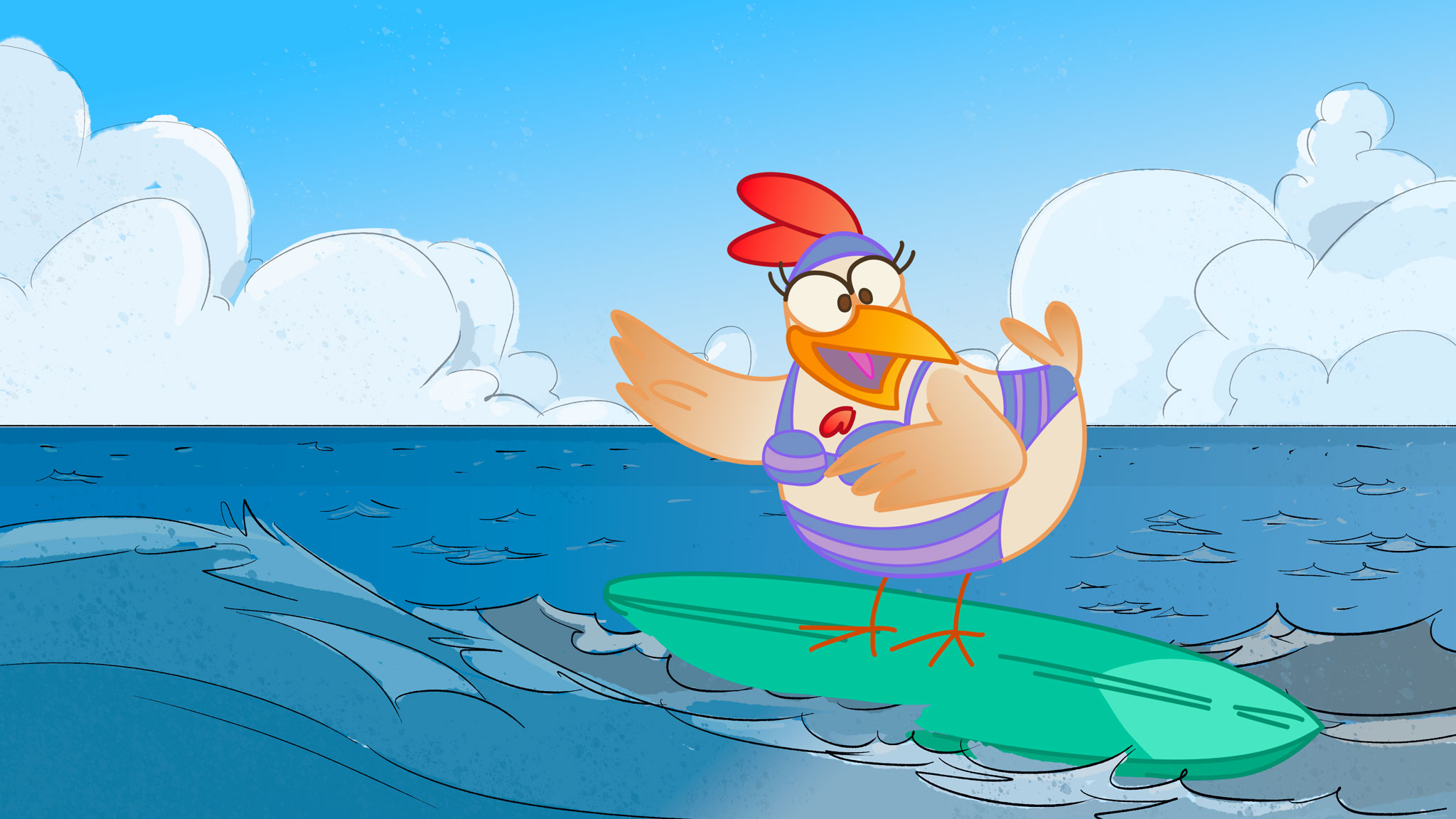 Zecchino d'Oro - Le canzoni animate 2025 - E13 - Le galline fanno surf