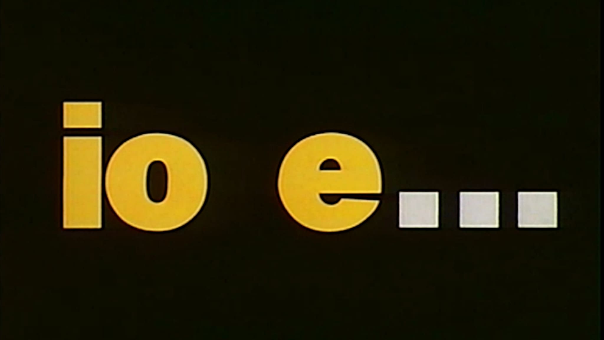 Io e... Il cibo - Pt1 - Prima puntata