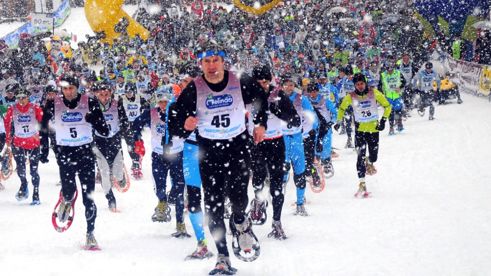 Corsa con le Ciaspole. La Ciaspolada Val di Non