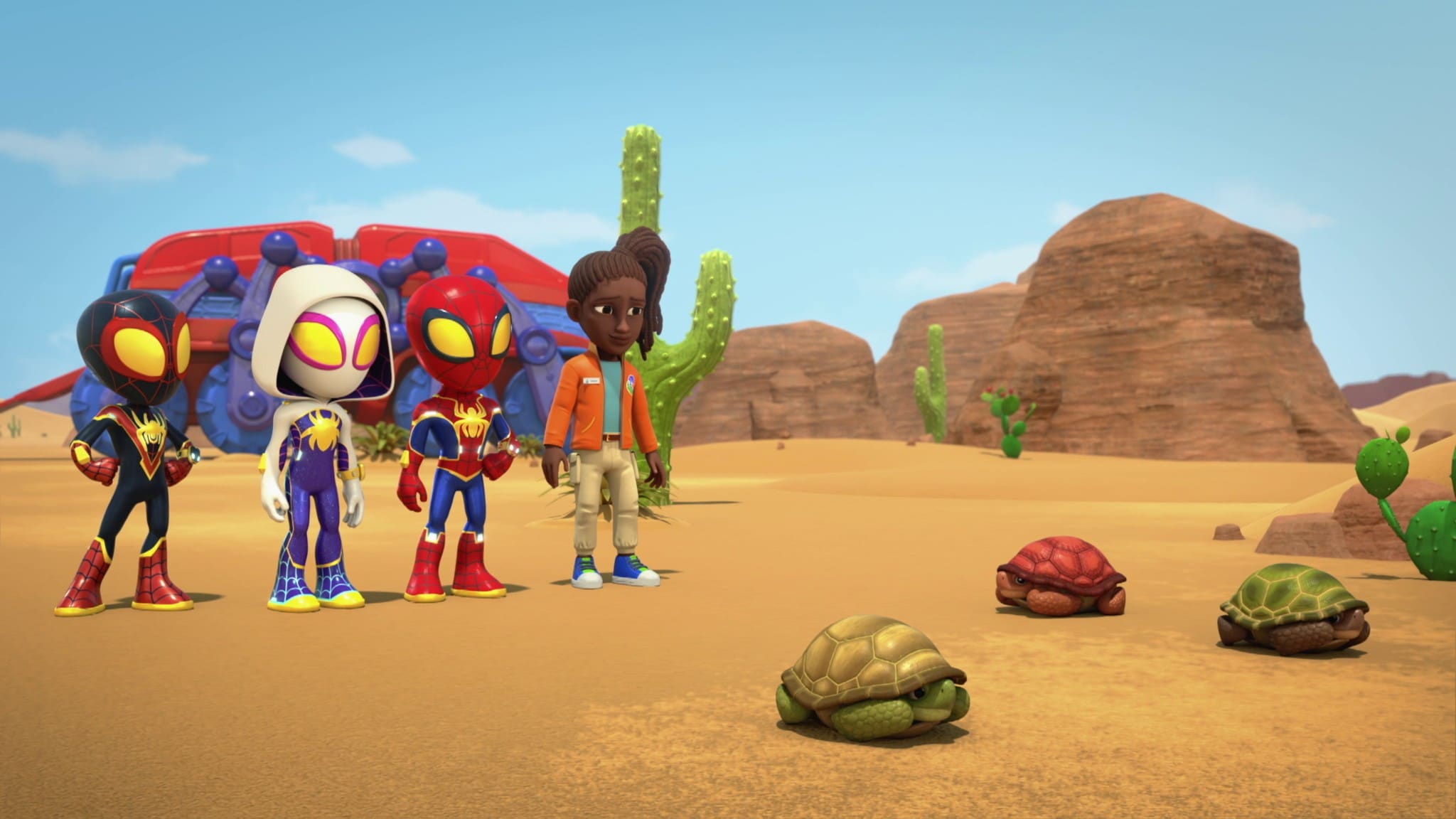 Spidey e i suoi fantastici amici - S3E63 - Catastrofe di veicoli / Sandman e la tartaruga