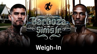 Barboza Jr. vs. Sims Jr.: Cerimonia del peso