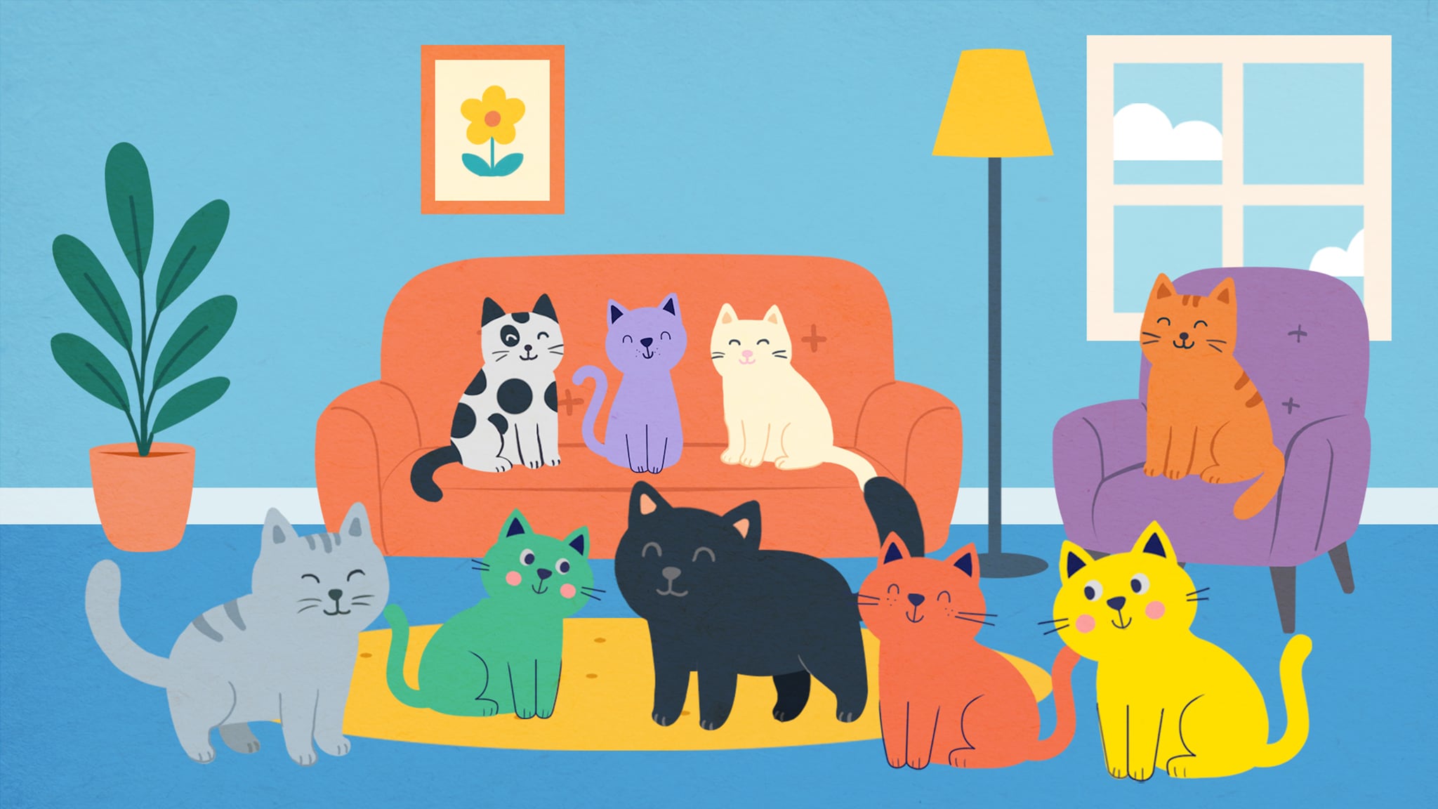 Buonanotte con Carolina - Storie e letterine - S1E4 - La banda dei gatti di tutti i colori