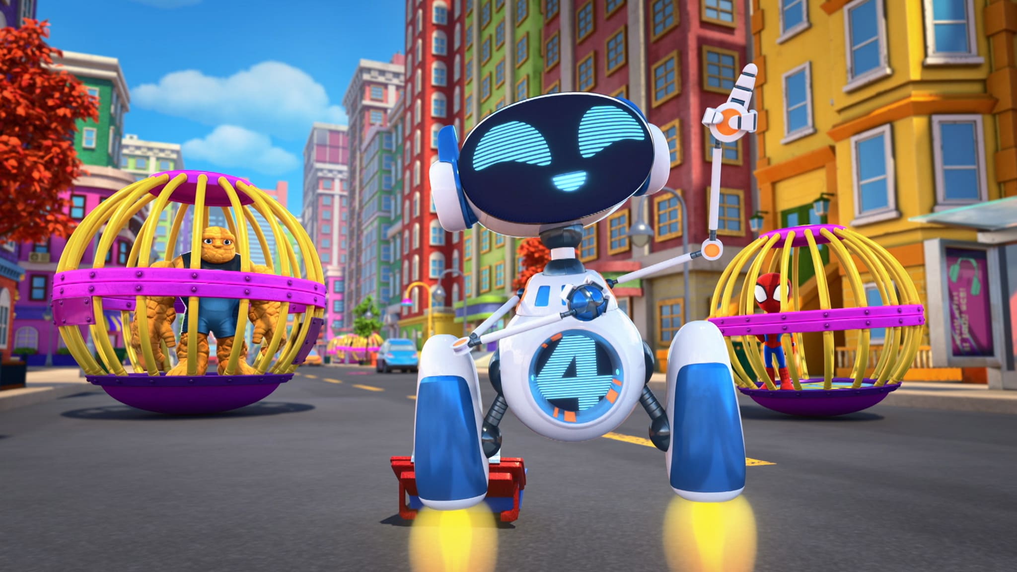 Spidey e i suoi fantastici amici - S3E81 - Furba, furba, Trapster / I guai del raggio traente