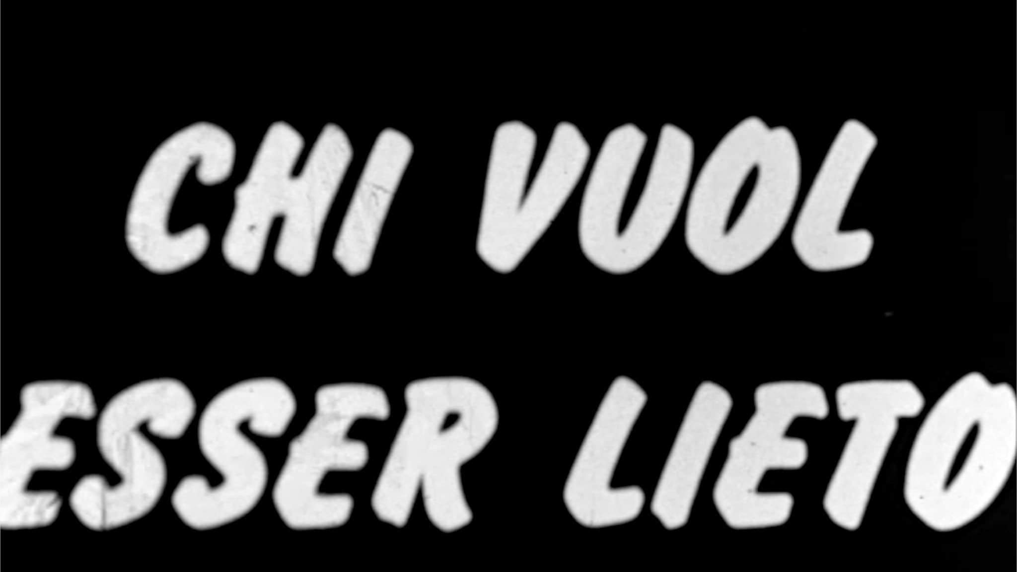 Chi vuol esser lieto - Ben venga maggio - Pt1