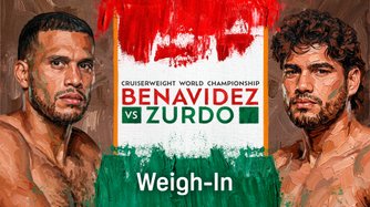 Benavidez vs. Zurdo: Cerimonia del peso