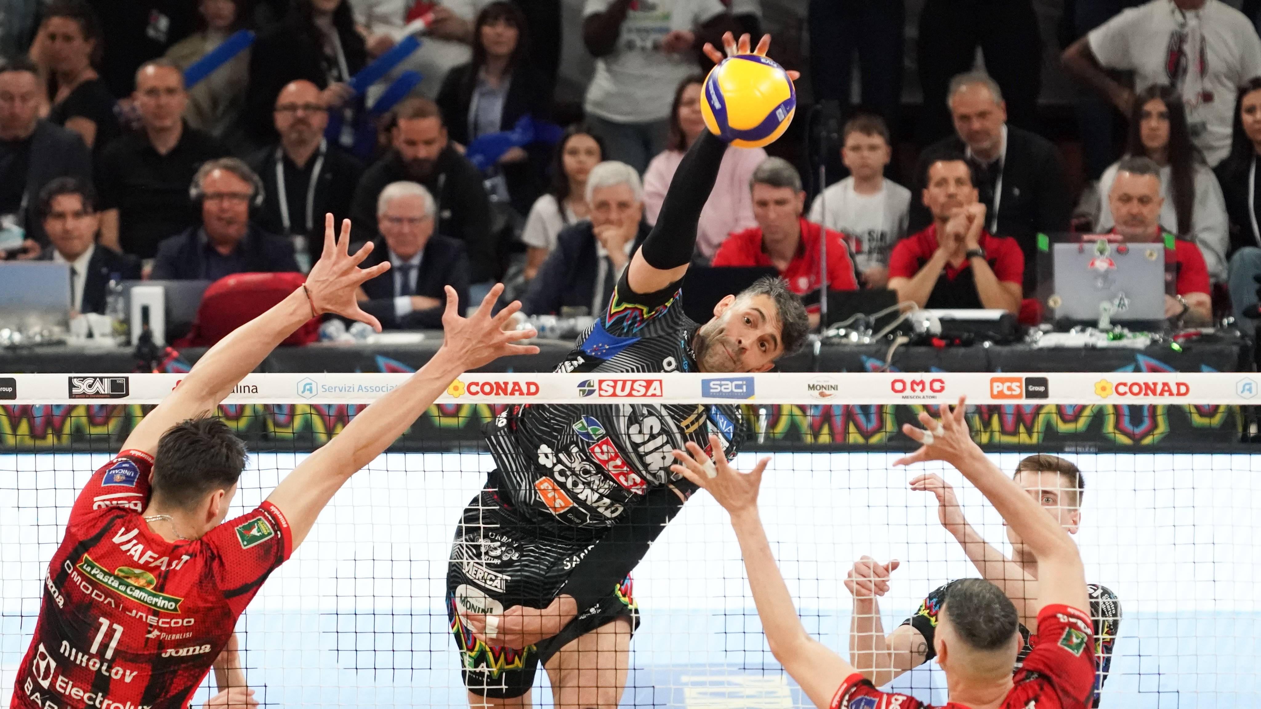 Pallavolo: SuperLega Credem Banca - Finale: Sir Susa Scai Perugia - Cucine Lube Civitanova (gara 3) - Finale: Perugia - Civitanova (gara 3)